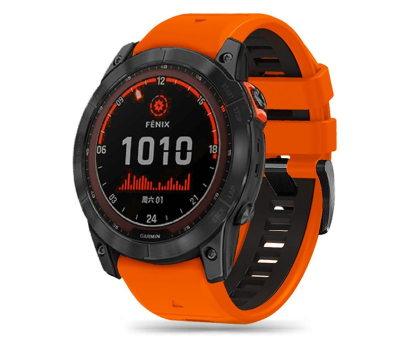 Pasek i akcesoria do zegarków TECH-PROTECT Iconband Pro do Garmin Fenix (26mm) Orange/Black 9319456605136